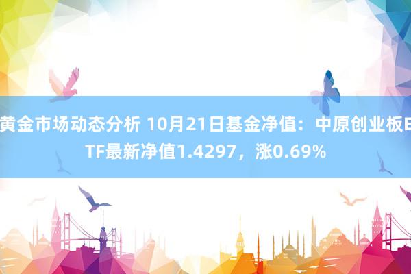 黄金市场动态分析 10月21日基金净值：中原创业板ETF最新净值1.4297，涨0.69%