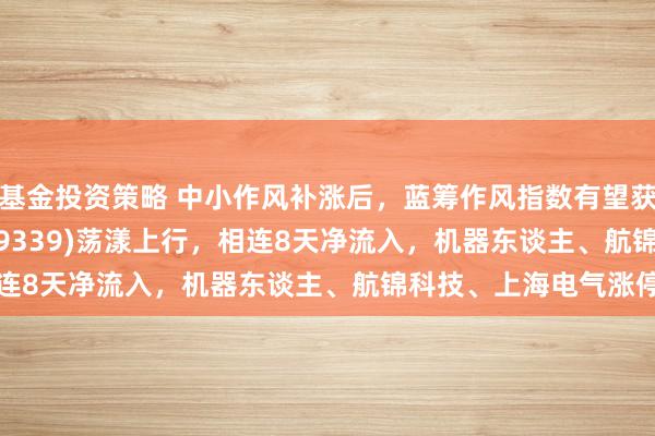 基金投资策略 中小作风补涨后，蓝筹作风指数有望获复旧，A500ETF(159339)荡漾上行，相连8天净流入，机器东谈主、航锦科技、上海电气涨停