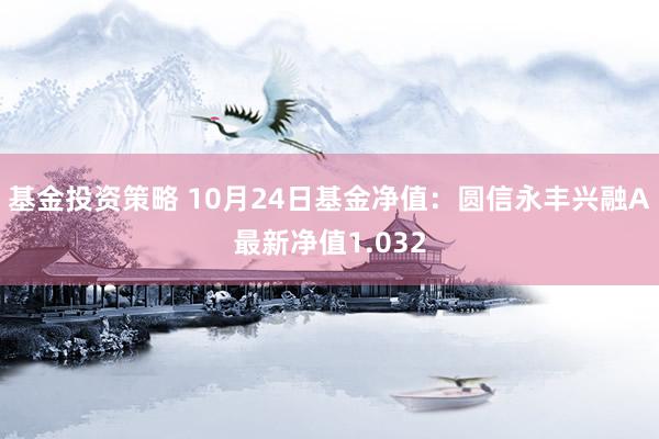 基金投资策略 10月24日基金净值：圆信永丰兴融A最新净值1.032