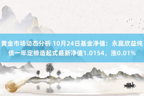 黄金市场动态分析 10月24日基金净值：永赢欣益纯债一年定缔造起式最新净值1.0154，涨0.01%