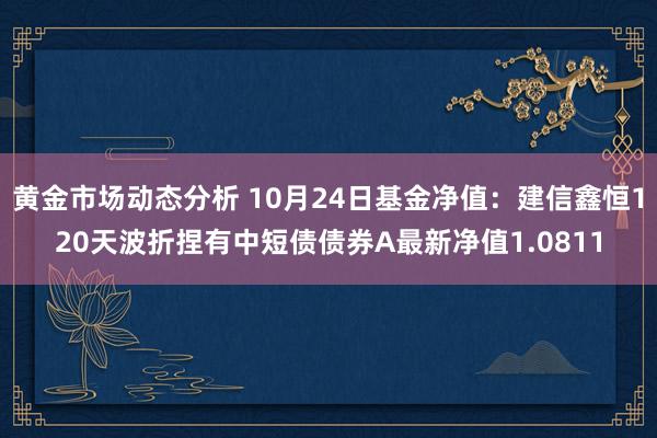 黄金市场动态分析 10月24日基金净值：建信鑫恒120天波折捏有中短债债券A最新净值1.0811