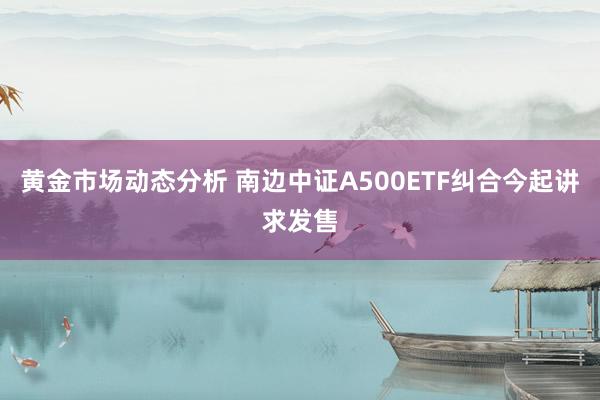 黄金市场动态分析 南边中证A500ETF纠合今起讲求发售