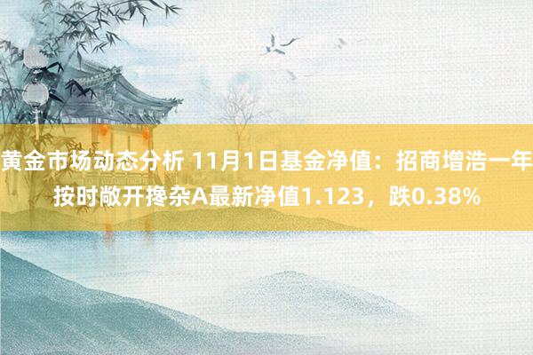 黄金市场动态分析 11月1日基金净值：招商增浩一年按时敞开搀杂A最新净值1.123，跌0.38%