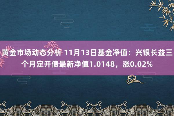 黄金市场动态分析 11月13日基金净值：兴银长益三个月定开债最新净值1.0148，涨0.02%