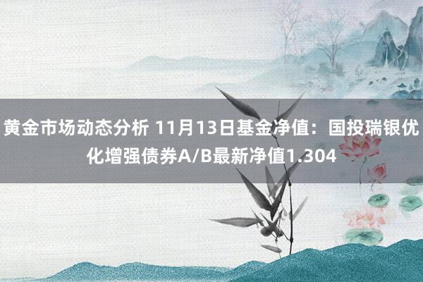 黄金市场动态分析 11月13日基金净值：国投瑞银优化增强债券A/B最新净值1.304