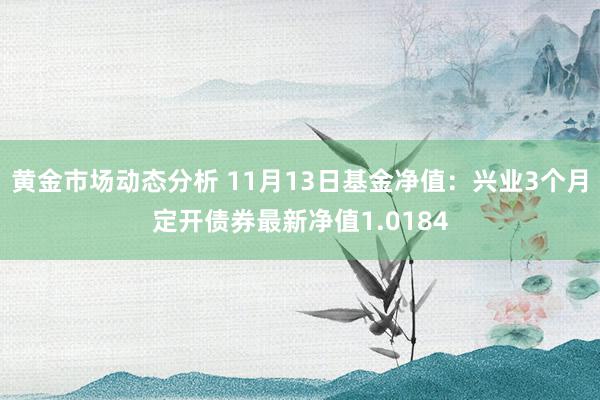 黄金市场动态分析 11月13日基金净值：兴业3个月定开债券最新净值1.0184