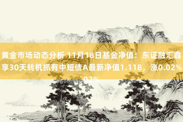 黄金市场动态分析 11月18日基金净值：东证融汇鑫享30天转机抓有中短债A最新净值1.118，涨0.02%