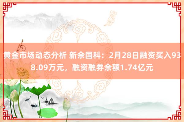 黄金市场动态分析 新余国科：2月28日融资买入938.09万元，融资融券余额1.74亿元