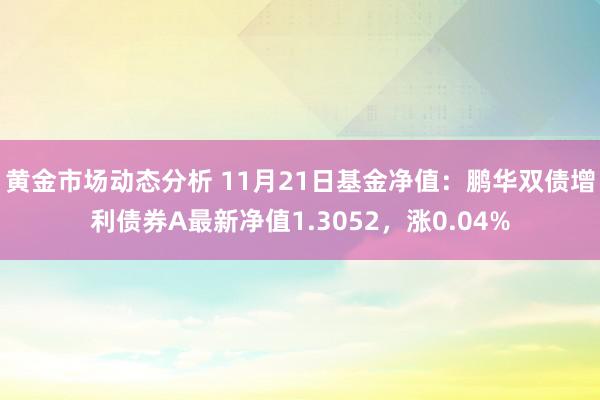 黄金市场动态分析 11月21日基金净值：鹏华双债增利债券A最新净值1.3052，涨0.04%