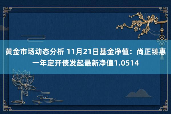 黄金市场动态分析 11月21日基金净值：尚正臻惠一年定开债发起最新净值1.0514